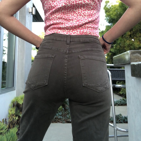 Vintage Olive green flare jeans - Picture 4 of 5